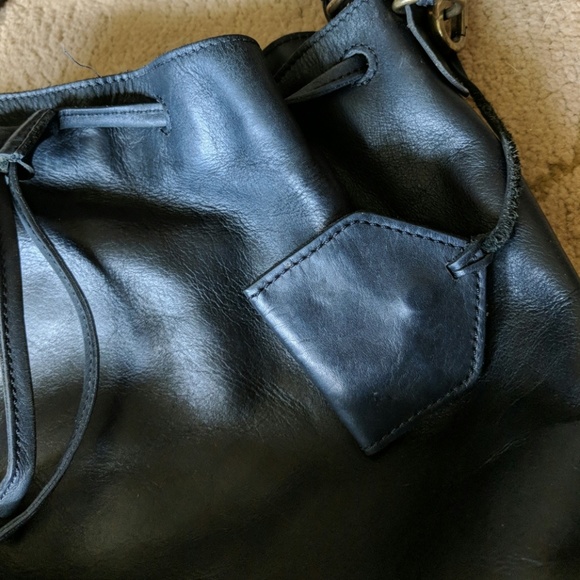 100% leather madewell lafyette bucket bag - Picture 3 of 7